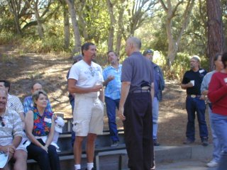 Greg Dorman talking to Jeff Magyar - 2001