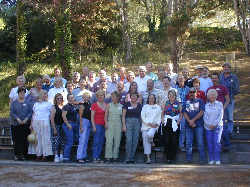 Group Photo of Pacific Grove High School Class of 1966 at their 2001 Reunion Barbeque.