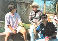 James Popkey with wife Colleen and Bill Wyman - 1991