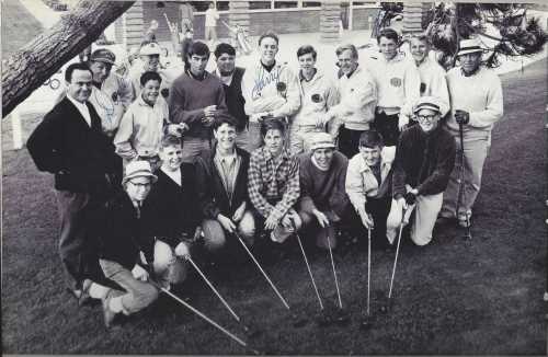 Coach Lebeck with 1966 Golf Team